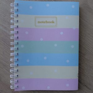 Cuaderno A5 Tapa Flexible Lunares Pastel